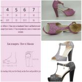 Sandalias efeito diamante