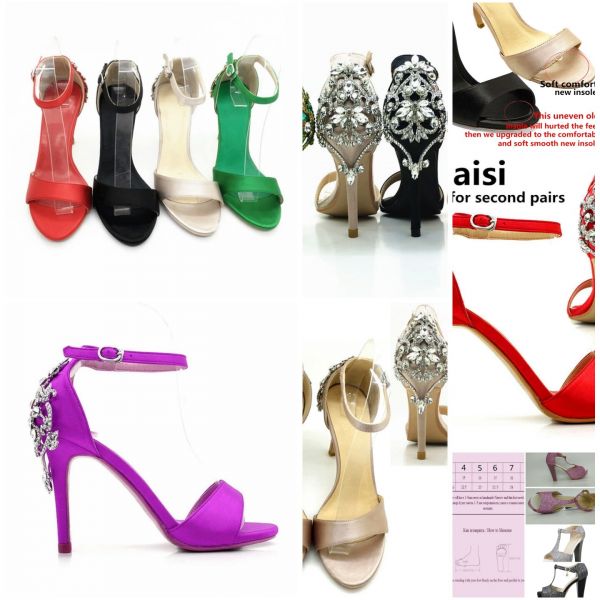 Sandalias efeito diamante